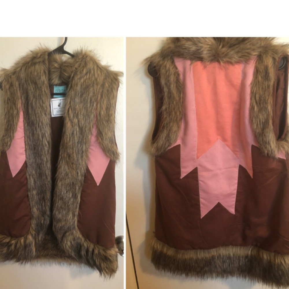 Judith March Faux Fur Suede Vest